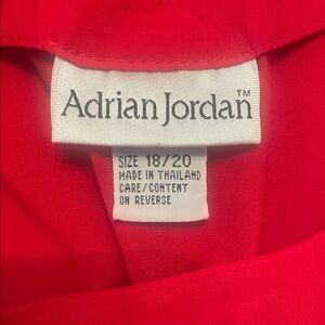 Adrian Jordan Women's Red Blouse